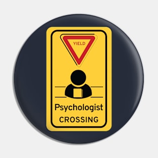 Psychologist Crossing Pin