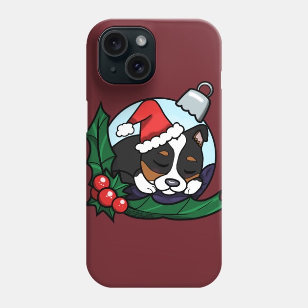 Tri Color Corgi Puppy Tree Bauble Phone Case by SPufferARTs