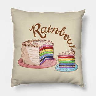 Rainbow Cake Pillow