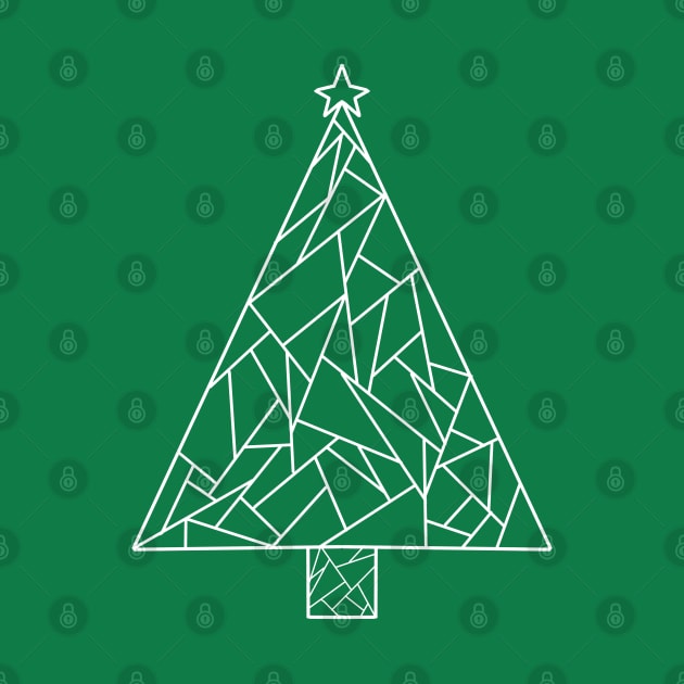 Christmas Tree Geometric Lines by GrayDaiser