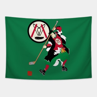 Chicago Blackhawks Samurai Tapestry