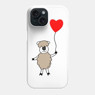 The lamb with balloon. Phone Case