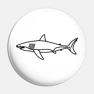 Great White Shark Pin