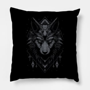 Zodiac Wolf Pillow