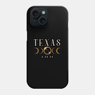 Eclipse Texas Solar Eclipse 2024 Texas 4.08.24 Phone Case