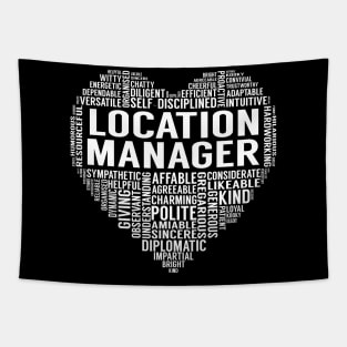 Location Manager Heart Tapestry