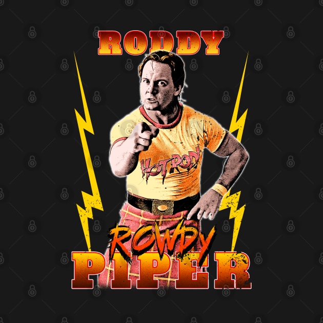 Pointing Roddy Piper by RetroVania