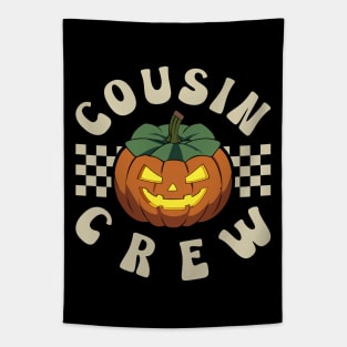 Halloween Jack O Lantern Cousin Tapestry