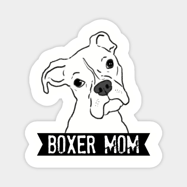 Boxer Mom, Boxer Mama, Boxer Dog, Boxer Lover Magnet by sockdogs