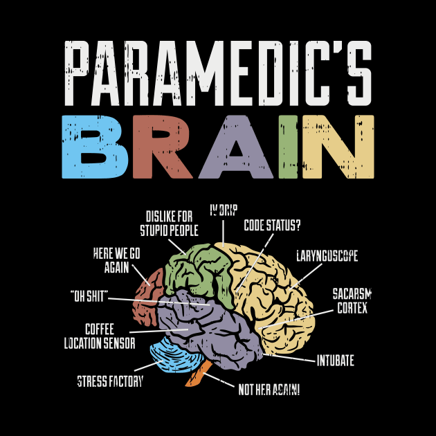 Funny CPR Instructur EMT EMS Paramedic Brain by shirtontour