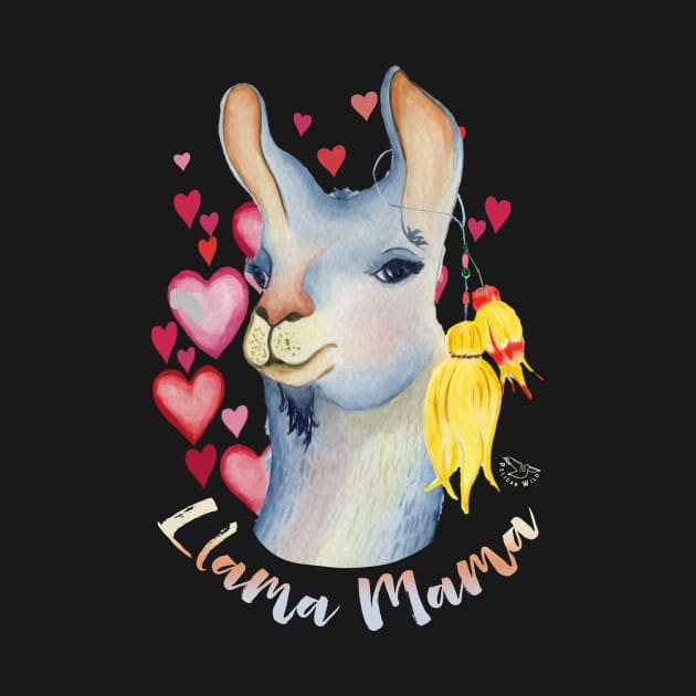 Llama Mama Boho Llama by PelicanWild