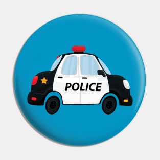 Cute Police Car Design Pin