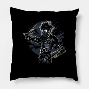 Gas Mask Scissorhands Pillow