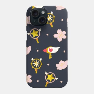 Sakura Staff pattern Phone Case