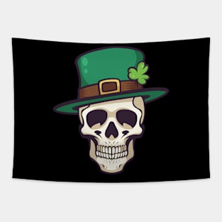 St Patricks Day Skull Tapestry