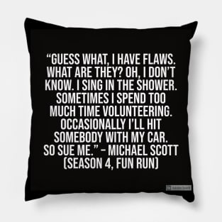 the office funny quote Pillow