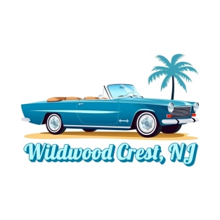 Vintage Vibes: Beachside Cruising in Wildwood Crest, NJ T-Shirt