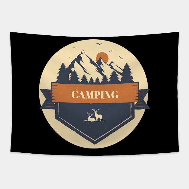 camping Tapestry by bsn