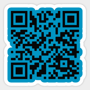 Scan for Free Wifi, QR code, rickroll Sticker for Sale by tropicalhen133