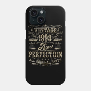 Classic 22nd birthday gift Design for men women Vintage 1998 Phone Case