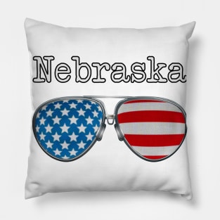 AMERICA PILOT GLASSES NEBRASKA Pillow