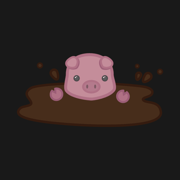 Pleasantly Plump Piggy in Mud by seekingcerulean