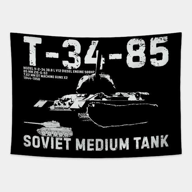 Soviet medium tank T-34-85 Tapestry by FAawRay