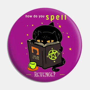 Spell Caster Kitty Cat Pin