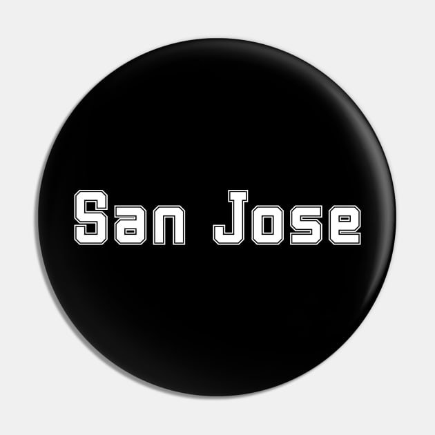 San Jose Pin by bestStickers