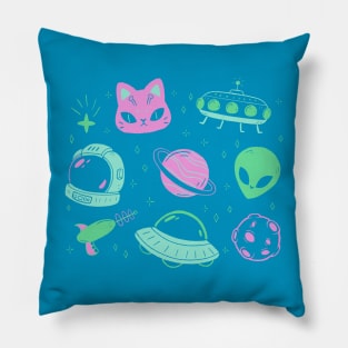 Pastel Alien Pillow