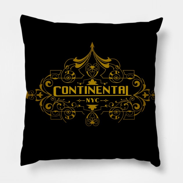Continental NYC Pillow by halfabubble