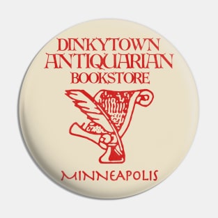 Defunct Dinkytown Antiquarian Bookstore Minneapolis Pin