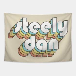 Steely Dan /// Retro Faded-Style Typography Design Tapestry