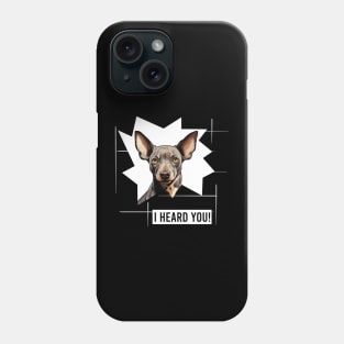 Funny Hairless Terrier Dog Owner Humor Phone Case