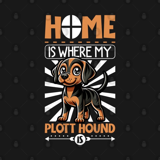 Home is with my Plott Hound by Modern Medieval Design