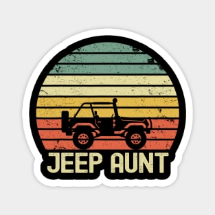 Jeep Aunt Vintage Jeep Retro Jeep Sunset Jeep Jeep Mom Jeep Women Magnet