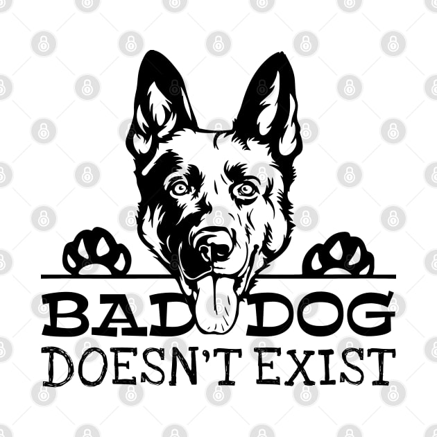 Bad Dog Doesn't Exist German Shepherd by 13Lines Art