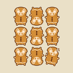 Gingerbread Puglie T-Shirt