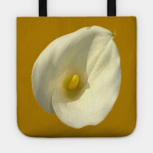 Cream White Calla Lily Cut Out Tote