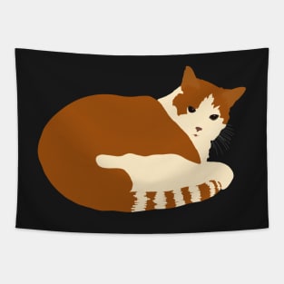 Orange cat Tapestry