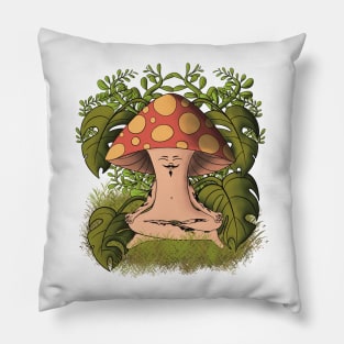 Meditating Mushroom Man - By Funky Chik’n Pillow