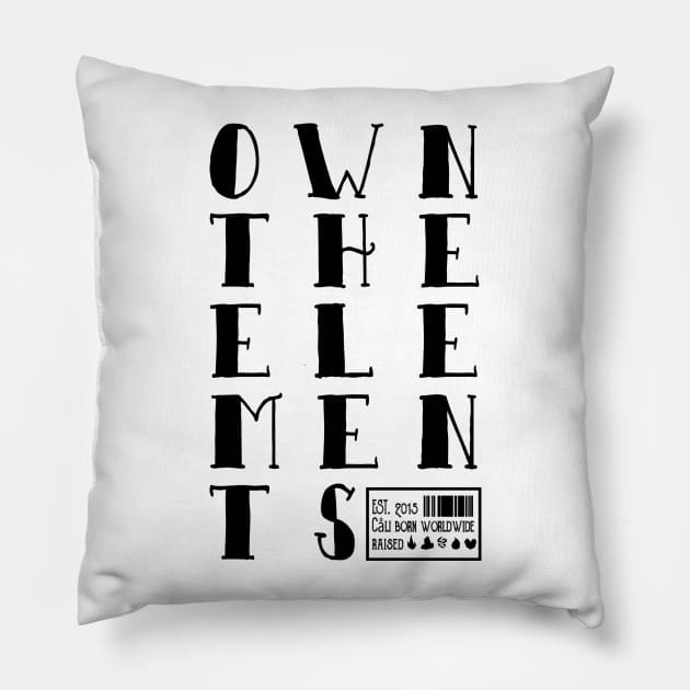 OTE 3x5 Stacked Logo Pillow by OwnTheElementsClothing