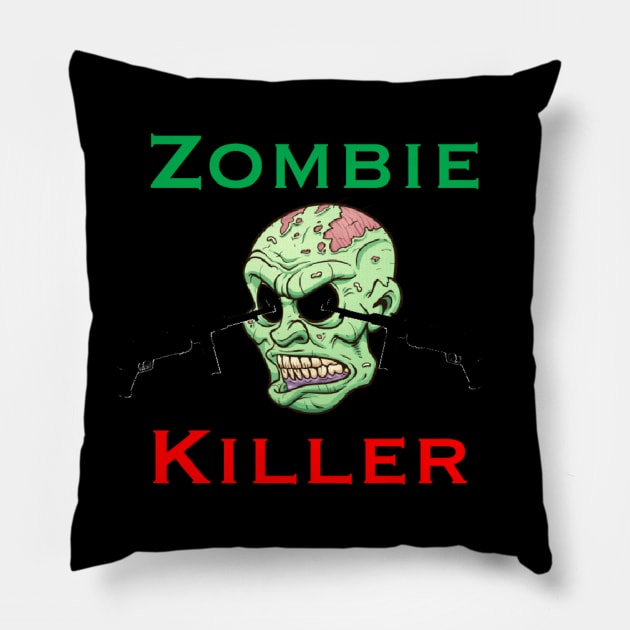 Zombie Killer Pillow by DanielT_Designs