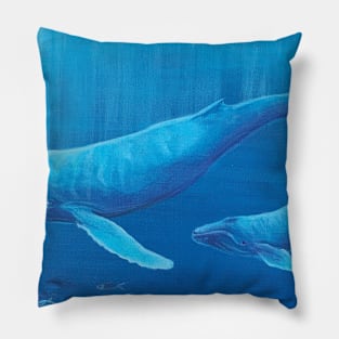 Blue whales Pillow