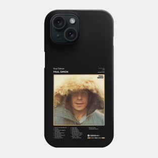 Paul Simon - Paul Simon Tracklist Album Phone Case