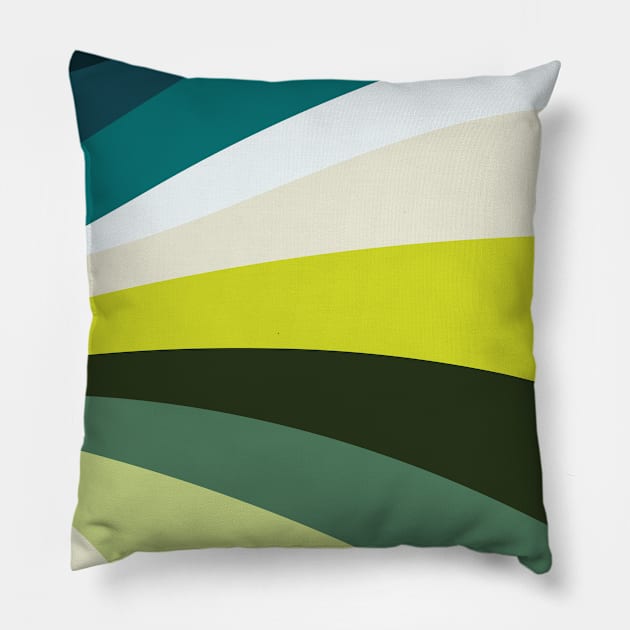 Green Tundra Pillow by nelloryn