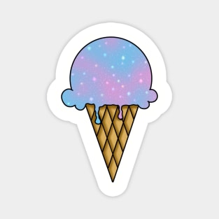 Galaxy Ice Cream - Cotton Candy Magnet