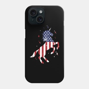 Americorn Unicorn 4th of July Phone Case