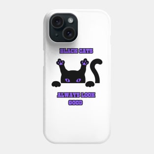 black cat always look good classic Phone Case