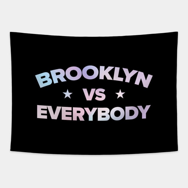 brooklyn vs everybody - retro gradient Tapestry by SUMAMARU